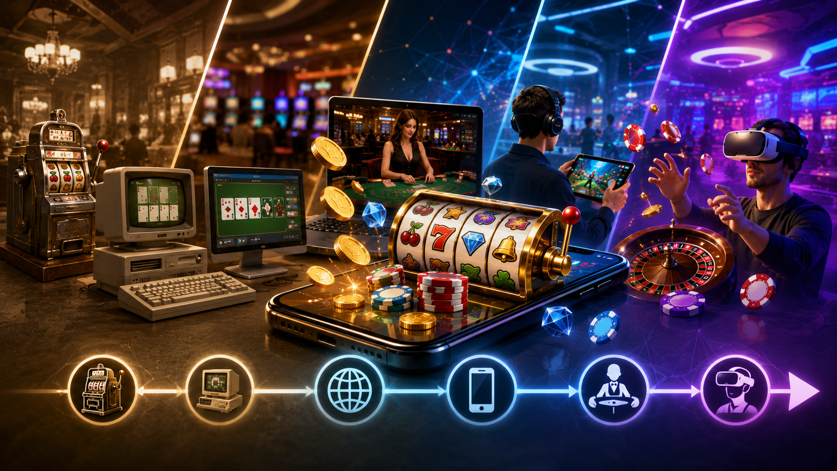 Casino Gaming Evolution Retro to VR